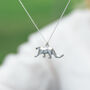 Snow Leopard Pendant With Optional Personalisation, thumbnail 4 of 10