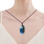 Natural Labradorite Pendant Rope Chain Necklace, thumbnail 5 of 5