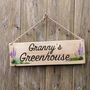 Personalised Garden Sign With Hand Painted Flowers, thumbnail 1 of 8