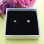 Petite Moon And Sun Mismatch Earrings, thumbnail 1 of 2