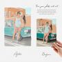 Personalised Couple Portrait – Hand Drawn From Photo, Christmas Gift For Couples, Valentine’s Or Anniversary Present For Him Or Her, thumbnail 2 of 9