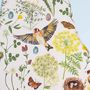 Goldfinch And Buttercup Floral And Bird Tea Towel, thumbnail 3 of 3