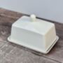 White Porcelain Butter Dish, thumbnail 3 of 4