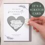 Scratch To Reveal Surprise Proposal Greeting Card Grey, thumbnail 1 of 4