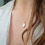 Gold Shilling Organic Recycled 9ct Solid Gold Necklace, thumbnail 4 of 6