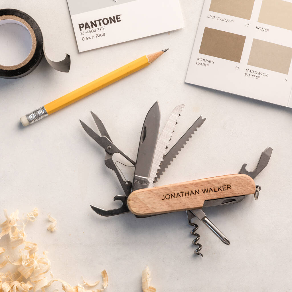 Personalised Wooden Multi Tool Christmas Gift, 1 of 3