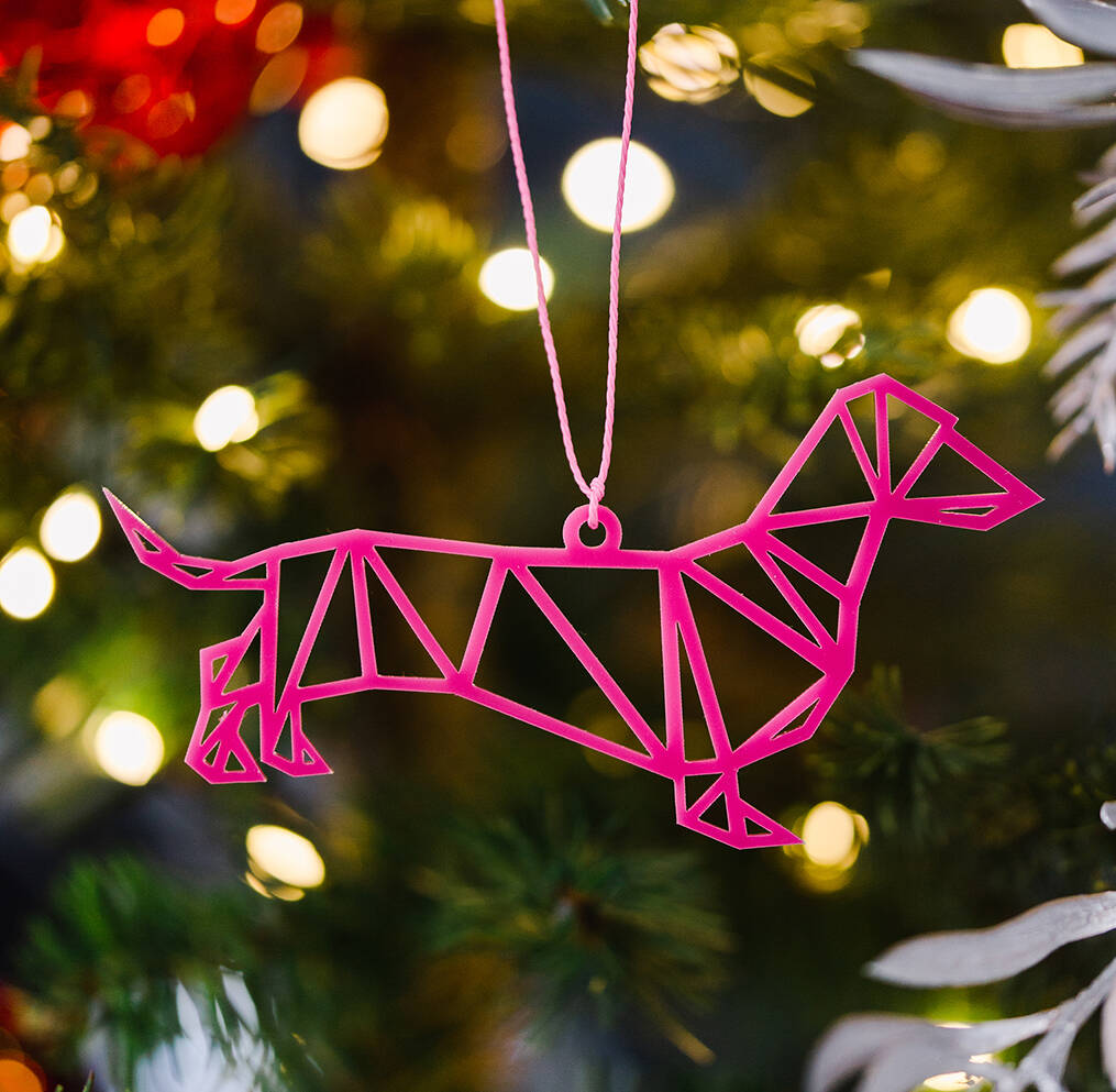 Dachshund Christmas Tree Dog Decoration Bauble By The Stately Hound