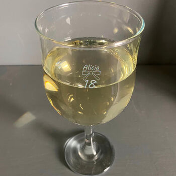 Personalised 18th Birthday Wine Glass Gift, 2 of 7