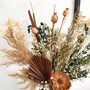 Protea Ruscus Flower Bouquet With Poppy Seedheads, thumbnail 3 of 4