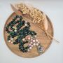 Crystal Mala Necklace With Malachite, thumbnail 6 of 12