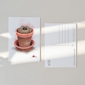 Set Of 10 'Just Pottering' Gardener's Postcards, 10 of 12