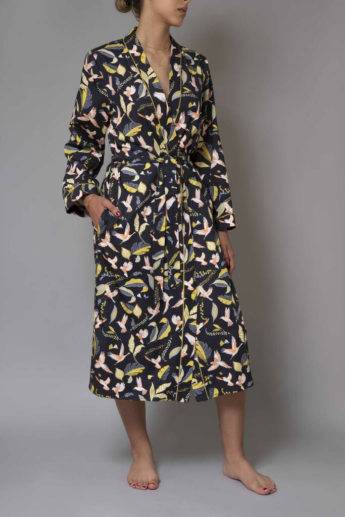 Luxury Cotton Robe | Parrot Nation By Shields Edit | notonthehighstreet.com