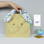 Bunny Rabbit Bag For Easter Caramel Exotic Fabric, thumbnail 2 of 7