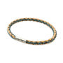 Personalised Sterling Silver Cork Bracelet Natural/Blue, thumbnail 6 of 8