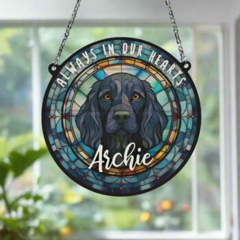 Springer Spaniel Black Memorial Suncatcher, 4 of 6