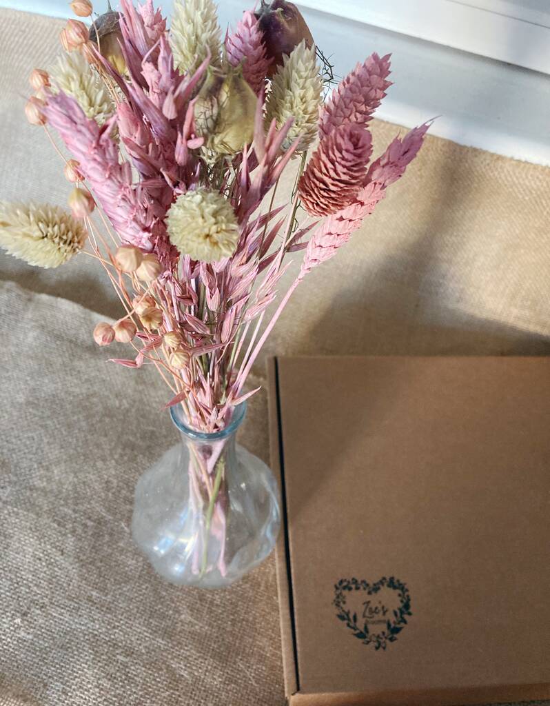 Mothers Day Dried Flowers Letterbox Gift By Zoe’s Blooms