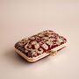 Baraat Maroon Velvet, Gold Embroidered Clutch, thumbnail 6 of 6