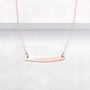 Personalised Curved Bar Necklace, thumbnail 1 of 4