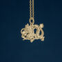 18ct Gold Plated Chinese Dragon Necklace, thumbnail 2 of 11