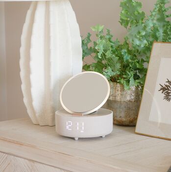 Glow Mirror, Speaker, Alarm Clock And Charger, 4 of 7