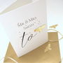 Mr And Mrs To Be Bee Wedding Card, thumbnail 5 of 7