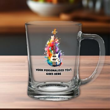 Personalised Colourful Electric Guitar Tankard Gift, 2 of 2