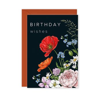 Champ De Fleur 'Birthday Wishes' Botanical Card, 2 of 2