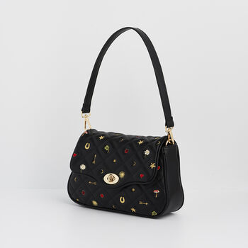 Mary Motif Quilted Crossbody Clutch, 6 of 6