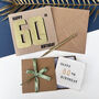 60th Black And Gold Birthday Card, thumbnail 3 of 6