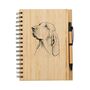 Personalised Bracco Italiano Engraved Notebook And Pen Set, thumbnail 3 of 3