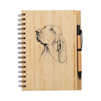 Personalised Bracco Italiano Engraved Notebook And Pen Set, 3 of 3