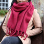 Recycled Oversized Scarf, thumbnail 3 of 12