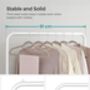 Rolling Clothes Rack With Shelf And Lockable Wheels, thumbnail 7 of 12