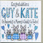 New Mummy And Daddy To Twins Congratulations Card, thumbnail 3 of 3