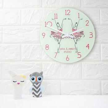 Personalised Ballet Studio Wall Clock, 5 of 10