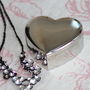 Silver Plated Heart Jewellery Box, thumbnail 1 of 8