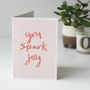 You Spark Joy Hand Lettered Card, thumbnail 2 of 3