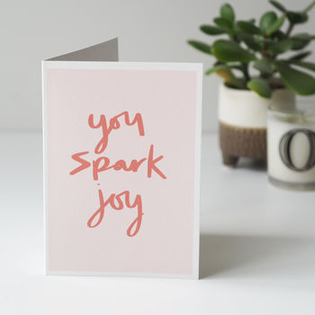You Spark Joy Hand Lettered Card, 2 of 3