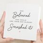 Personalised She Believed Graduation Good Luck Card, thumbnail 1 of 7