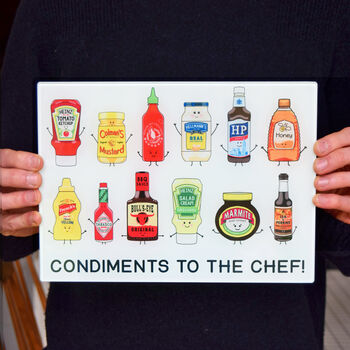 Funny Condiments Chopping Board, 4 of 4