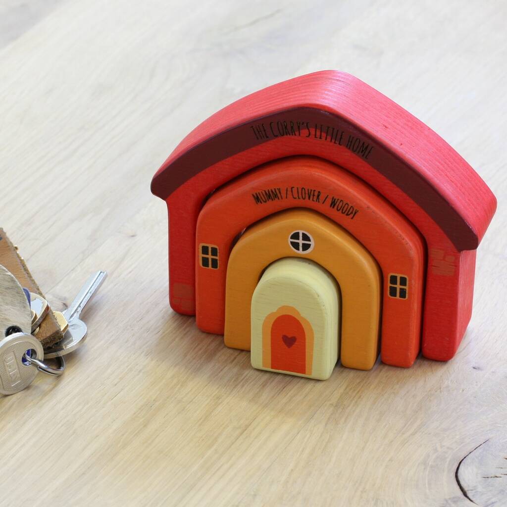 Image of Personalised Wooden House Arch For Kids