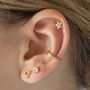 Rose Helix Barbell Earring, thumbnail 3 of 6
