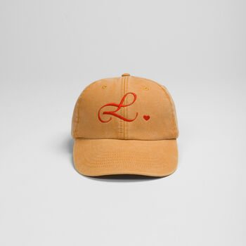 Custom Embroidered Dad Cap With Personalised Initial, 2 of 7