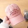 'Ice Cream Appreciation Society' Cotton Baseball Cap, thumbnail 4 of 12