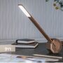 Octagon One Desk Lamp Walnut, thumbnail 4 of 5