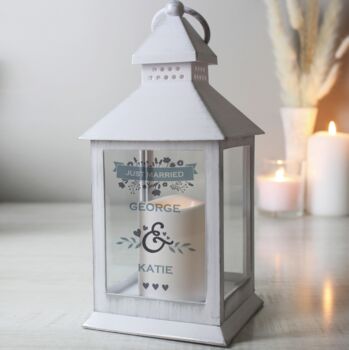 Personalised Wedding Light Up Lantern, 3 of 5