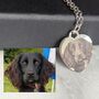 Personalised Photo Engraved Heart Necklace, thumbnail 4 of 12