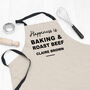 Personalised ‘Happiness Is’ Luxury Linen Apron, thumbnail 1 of 5