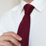 Wine Red Diamond End Knitted Neck Tie In 100% Soft Polyester, thumbnail 3 of 11