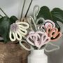 Knitted Wire Pastel Flowers, thumbnail 1 of 7